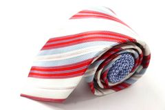 メイル&コー ブランドネクタイ ストライプ柄 レジメンタルストライプ シルク メンズ ホワイト MALE & Co 【中古】