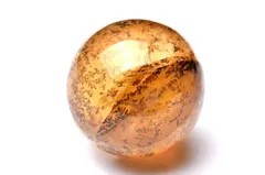 【１点物】天然の水彩画 デンドリティッククォーツ　23mm　丸玉(台座なし) スフィア パワーストーン 天然石 _PC1553