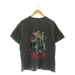 フリークスストア FREAKS STORE 24SS Stranger Things bicycle T-shirt Tシャツ カットソー 半袖 プリント コットン M チャコールグレー /NR ■OS