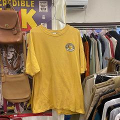 古着 The Duck Company プリントTシャツ イエロー XL 古着MIX アメカジ ユニセックスOK