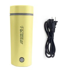 Focustar Portable Travel Electric Kettle, Small 350ML Capacity, 110V, 5-Minute Rapid Boil, Boil-Dry Prevention, Vacuum Insulated, Leak-Proof, Stainless Steel, for Coffee and Tea, Single-Serve, Includes Japanese Instructions