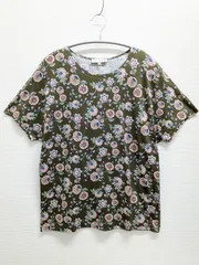 SCAPA スキャパ　リバティプリントTシャツ　カーキ系のサムネイル