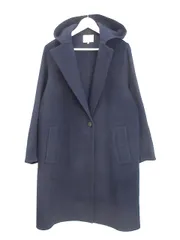 ヴィンス VINCE Hooded Coat ウール フーデッド コート S ネイビー アウターのサムネイル