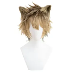 【人気商品】茶色 変装用ウィッグ 耳付き 耐熱 コスチューム小物 パーティー Bucchi 仮装 Ruggie ハロウィン ラギー・ブッチ お祭り イベント ウィッグ cosplay コスプレ wig LAOBAO (ウィッグ＋耳飾り)