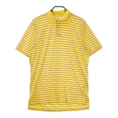 サイズ： RLX ラルフローレン  半袖 ポロシャツ ボーダー柄 イエロー系 [240101258552]# ゴルフウェア メンズ ストスト