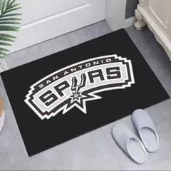 NBA　San Antonio Spurs　サンアントニオ スパーズ　玄関マット　キッチンマット　トイレマット　90cm×60cmのサムネイル