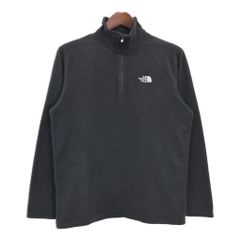 THE NORTH FACE ノースフェイス ハーフジップ フリースジャケット アウトドア ブラック(メンズ L)中古 古着 U3078