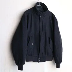 90s USA vintage ウール ジャケット / 40 ブラック ブルゾン スタンドカラー ビンテージ O4-12021-1475