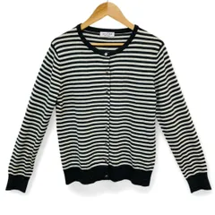 エニィファム　2サイズ　カーディガン・ボレロ・アンサンブル　グレー×白