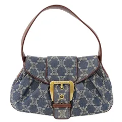 ✨美品✨ セリーヌ パリマカダム トリオンフ デニム ワンショルダーバッグ セリーヌ CELINE ハンドバッグ デニム マカダム トリオンフ