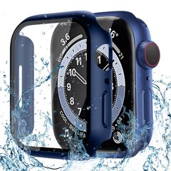【特価商品】CAERMA Apple Watch用 ケース iWatch Series 9/SE2/SE/8/7/6/5/4 41mm対応 超薄型 アップルウォッチ用 ケース 防水 硬度9H 強化ガラス 高透過率 高耐久 耐衝撃 全面保護 Apple Watc