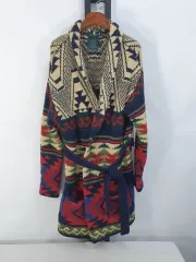 ポロ Ralph Lauren(ラルフローレン) カーディガン パターン ナバホ ニット ロング丈 m