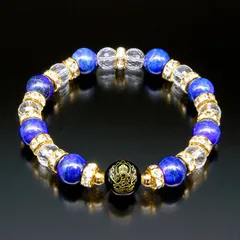 【送料無料】【新品】天然石 パワーストーン ブレスレット 健康長寿ラピスラズリブレス レディース メンズ