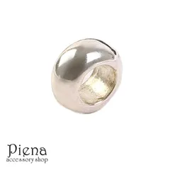 シルバービーズ レディース メンズ シルバー925製 パーツ 1個売り ビーズ 筒形 丸 金具 直径6.5mm 厚み3mm メタルビーズ クラフト 手芸 DIY 手作り