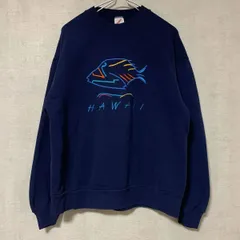 【レア】80s USA JERZEES スウェット ネイビー【メンズL】