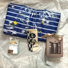 スヌーピー保冷バッグ＋ハンドクリーム　ふせん　お得な4点セット