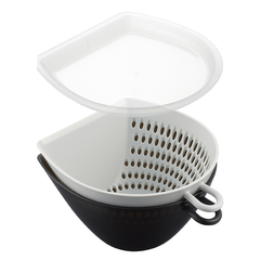 ★新品★フタ付きチリトリ ザルボウル S MZ-3531■セット 日本製 食洗機対応