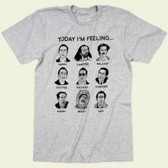 メンズ レディース 半袖Tシャツ 映画 アート Tシャツ ニコラス・ケイジ 霜降りグレー　XXLサイズ
