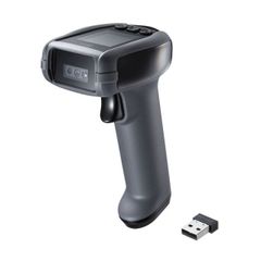 バーコードリーダー 2次元 ワイヤレス（2.4Gワイヤレス＋Bluetooth＋有線）サンワサプライ BCR-BT2D13BK 液晶画面付き 読み取ったデータの確認やオプションコード無しで 簡単 設定