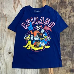 DISNEY STORE ディズニーストア CHICAGO シカゴ ミッキーマウス ドナルドダック グーフィー プルート 半袖 クルーネック Tシャツ ディズニーヴィンテージ 00s 古着 VINTAGE メンズ サイズ S MH94