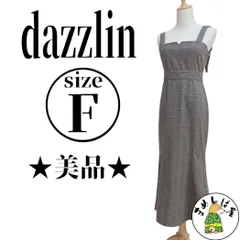 dazzlin ダズリン【F】マーメイドワンピース グレー チェック柄 夏服