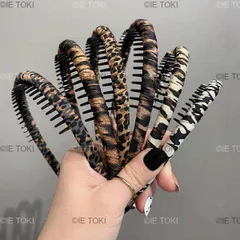 女性用ソリッドヘッドバンド ヘアフック付きターバン ヘッドバンド 滑り止めヘアアクセサリー