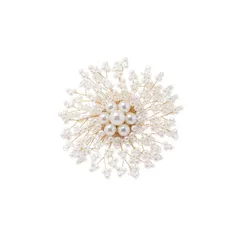 FASELE ブローチ リボンブローチ パールブローチ レディース 花形 スーツ ジャケット アクセサリー ジュエリー ラインストーン ゴールド エレガント フォーマル 発表会 卒業式 入学式 結婚式 プレゼント ギフト