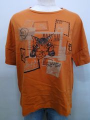 猫のダヤン　Tシャツ　おたより柄テコラッタオラージュ　Ｍサイズ