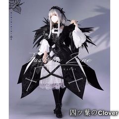 [미품·미사용 신품]◆로젠 메이든 바람 수은등 코스프레 의상 가발 신발 cosplay 코스튬 파티 상품 할로윈 가장 변장 cqs