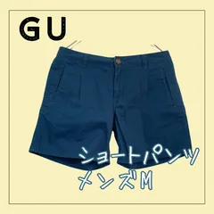64115 ★ メンズ M ショートパンツ 【GU(ジーユー)】 綿100% USED 古着 ボトムス