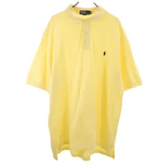 Polo by Ralph Lauren ポロバイラルフローレン 半袖 ワンピース XLT イエロー系 鹿の子 レディース 古着