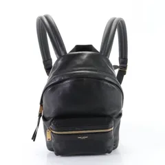 新品同様 サンローラン パリ レザー リュックサック バックパック ショルダー バッグ ブラック 黒 メンズ レディース EEM E23-2【中古】のサムネイル