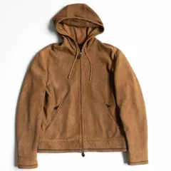 【高級品】 HERMES 【LAMBS SKIN LEATHER JACKET】54 オールド ラムレザー フーテッド ジャケット エルメス 2404157のサムネイル