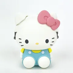 サンリオ ハローキティ お座り型シリコンがまぐちポーチ 3D POCHI ライトブルー Sanrio