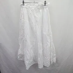 ◇ ⊂ CIAOPANIC TYPY チャオパニックティピー ナイロン ロング フレア スカート サイズONE ホワイト レディース E  【1505290027380】