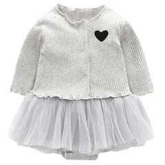 【新品】 famuka 女の子ボレロ＆ロンパス ベビー キッズ 子供服 ベビー服 女の子フォーマル 70cm 80cm 90cm ベビー フォーマル 新生児 幼児 結婚式 七五三 卒園式 入園式 発表会 カバーオール ベビー フォーマル キッズ 新生児 幼児 