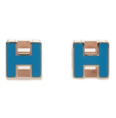 HERMES エルメス Ｈキューブピアス　ピンク エルメス(HERMES)エルメス Hキューブピアス ピアス ジュエリー