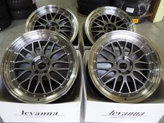 深リム メッシュ カスタムサイズ levanna V10-EX 20inch 9.5J 5H114.3+38 アルファード ヴェルファイア