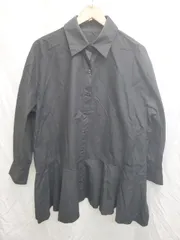 ◇ Θ Narcissus<!-利用不可文字-!> ナルシス 長袖 ミニ シャツ ワンピース サイズF ブラック レディース P  【1408200040540】のサムネイル