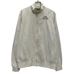 kappa ジャケット L ホワイト カッパ ジップアップ ワンポイント ロゴ スポーティー アウター 薄手 古着卸 アメリカ仕入 a612-5154