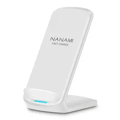 NANAMI ワイヤレス充電器 最大15W出力 急速 無線充電器 (Qi認証) iPhone 16/15/14/13/12シリーズ SE第三世代/8(Plus)、Galaxy S25/S24/S23/S22(Ultra)/S21(Ultra)/S20/No 0
