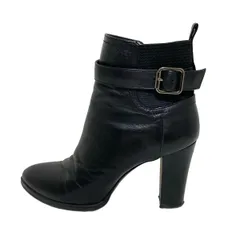 DIANA(ダイアナ) ショートブーツ 23 1/2 レディース - 黒 バックゴア レザー