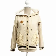 アクシーズファム axes femme ボア ブルゾン ジャケット レース ベージュ Mのサムネイル