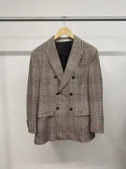 ZARA チェック柄 ダブルブレストスーツ 160 ZARA チェック柄 ダブルブレストジャケット XS - メルカリ