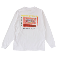 Common Noun 長袖 プリントT-shirt ホワイト MOROCCO