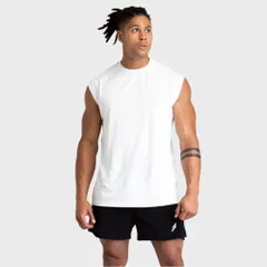 ☆ B×ホワイト ☆ Mサイズ ☆ タンクトップ ジムウェア メンズ タンクトップ メンズ 筋トレ トレーニングウェア ジムウェア 肌着 インナー トップス ノースリーブ トレーニング ランニング シンプル 無地 ジム ダンス ユニフォーム ジョギング