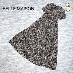 BELLE MAISON ベルメゾン 花柄 半袖 ワンピース サイズM
