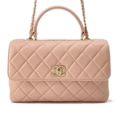 シャネル ハンドバッグ トレンディCC トップハンドル マトラッセ ココマーク ラムスキン A69923 CHANEL 2wayチェーンショルダー