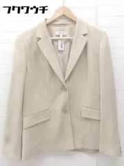 ◇ ANN TAYLOR アンテイラー 2B シングル 長袖 テーラード ジャケット サイズ12P ベージュ系 レディース 【中古】 【1002800492442】
