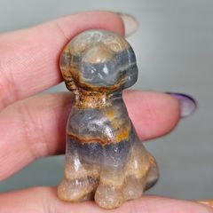 ヘマタイトインルチルクォーツの恐竜ちゃん形オルゴナイト☆ - メルカリ